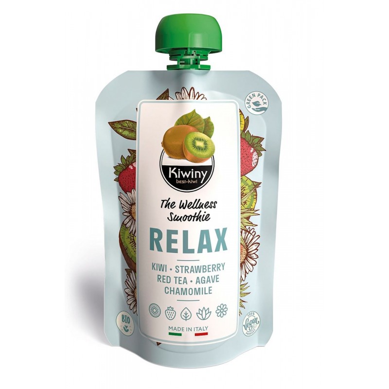 Βιολογικό smoothie RELAX Ακτινίδιο-Φράουλα-Κόκκινο Τσάι-Χαμομήλι 50gr