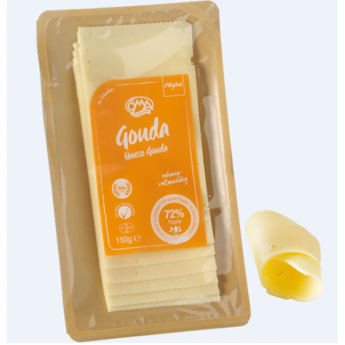 Βιολογικό τυρί Γκούντα (GOUDA) σε φέτες "ΒιοΑγρός" 150gr