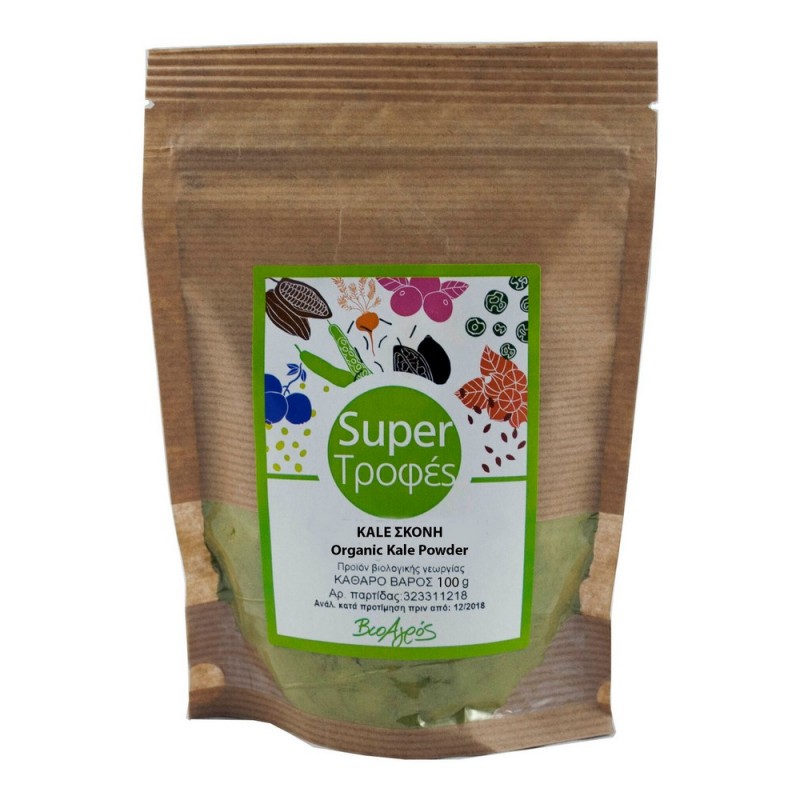 Βιολογική υπερτροφή Kale σκόνη "ΒιοΑγρός" 100gr
