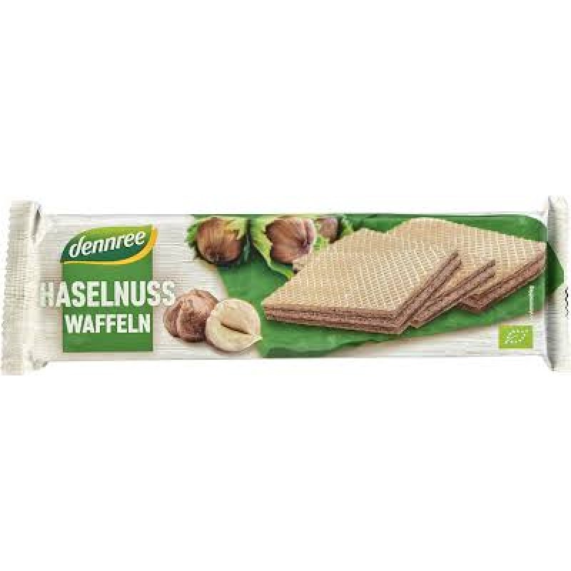 Βιολογική Γκοφρέτα Φουντουκιού "Dennree" 125gr