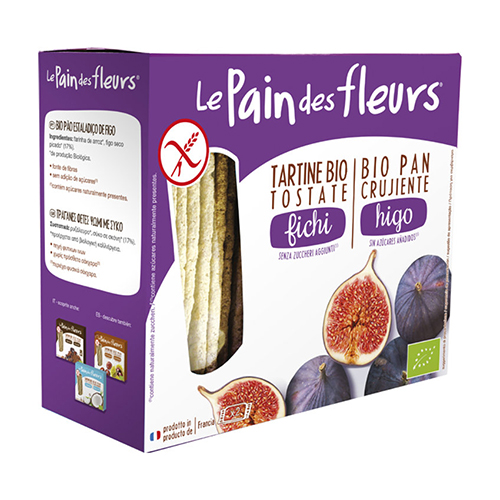 Βιολογικά Κράκερς ρυζιού τραγανά με σύκο "Le pain des fleurs"  150gr