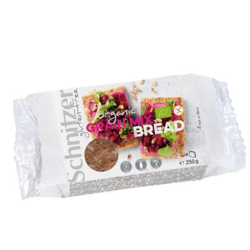 Βιολογικό ψωμί πολύσπορο "Schnitzer" 250gr Βιολογικό ψωμί πολύσπορο "Schnitzer" 250gr