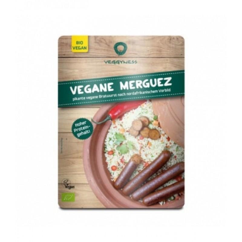Βιολογικά Χορτοφαγικά vegan Λουκάνικα πικάντικα Merguez "Veggyness" 200gr