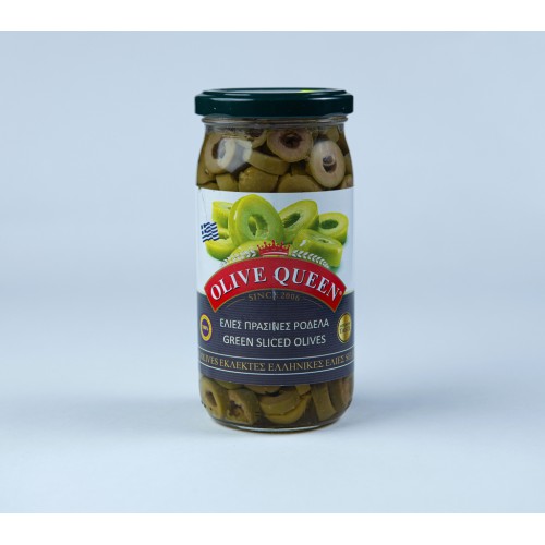 Ελιές πράσινες σε ροδέλες Οlive Queen 215gr