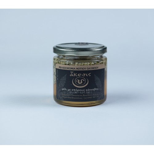 Μέλι με σπόρους κάνναβης ''ἄκεσις'' 250gr