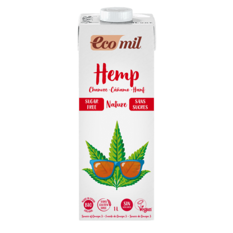 Βιολογικό Ρόφημα Κάνναβης ecomil 1Lt