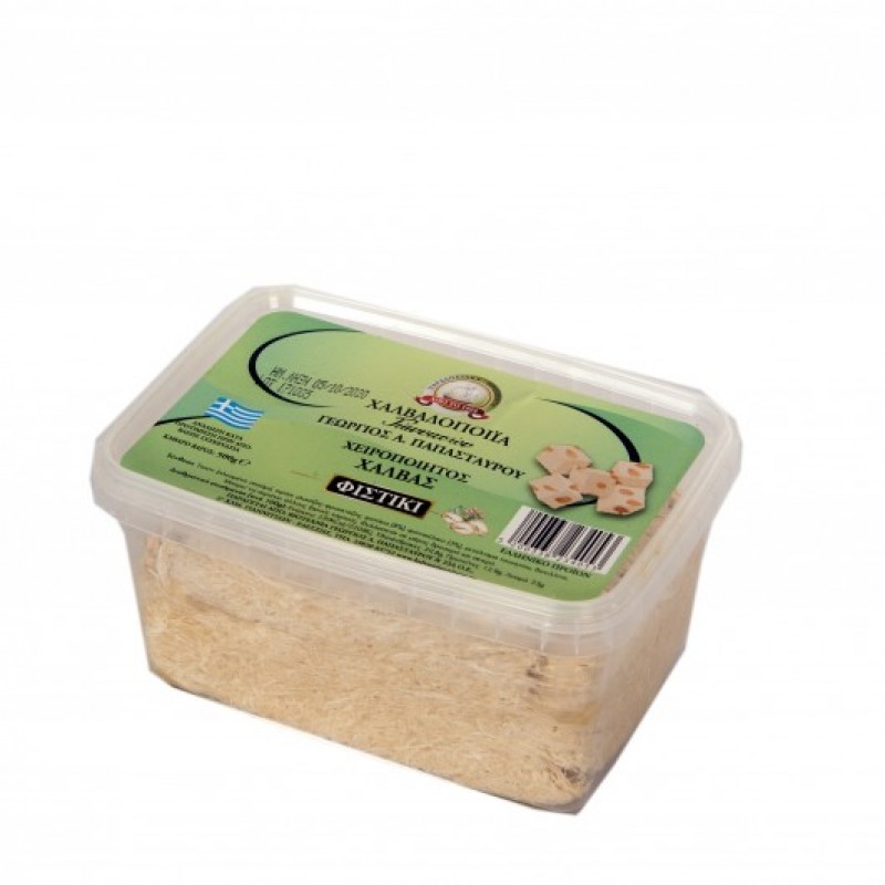 Παραδοσιακός Χαλβάς με φυστίκι ΠΑΠΑΣΤΑΥΡΟΥ 500gr