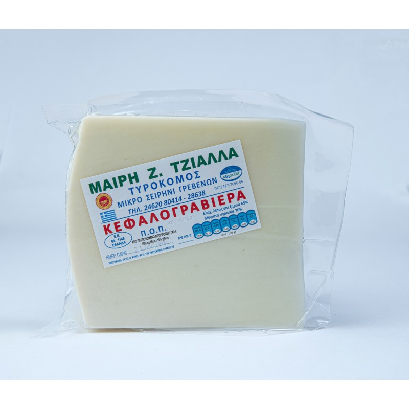 Κεφαλογραβιέρα αιγοπρόβεια Π.Ο.Π "ΤΖΙΑΛΛΑ" σε vacuum 350gr - 400gr 