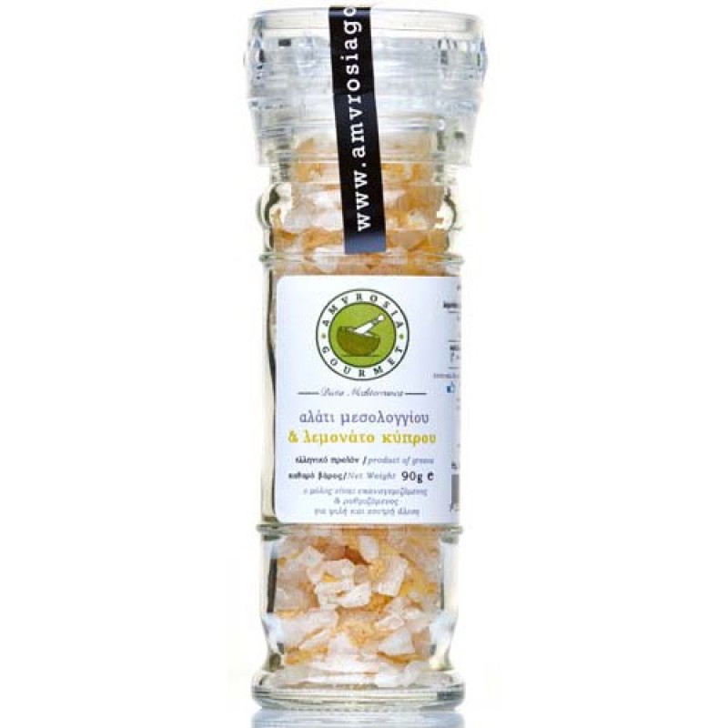Αλάτι Μεσολογγίου & Λεμονάτο Κύπρου "Amvrosia Gourmet" 90gr