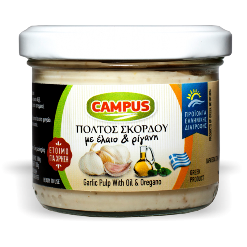Πολτός Σκόρδου με (έλαιο & ρίγανη) ''CAMPUS'' 115gr