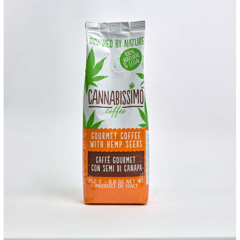 Cannabissimo | Καφές Με Σπόρους Κάνναβης Αλεσμένος (250gr)
