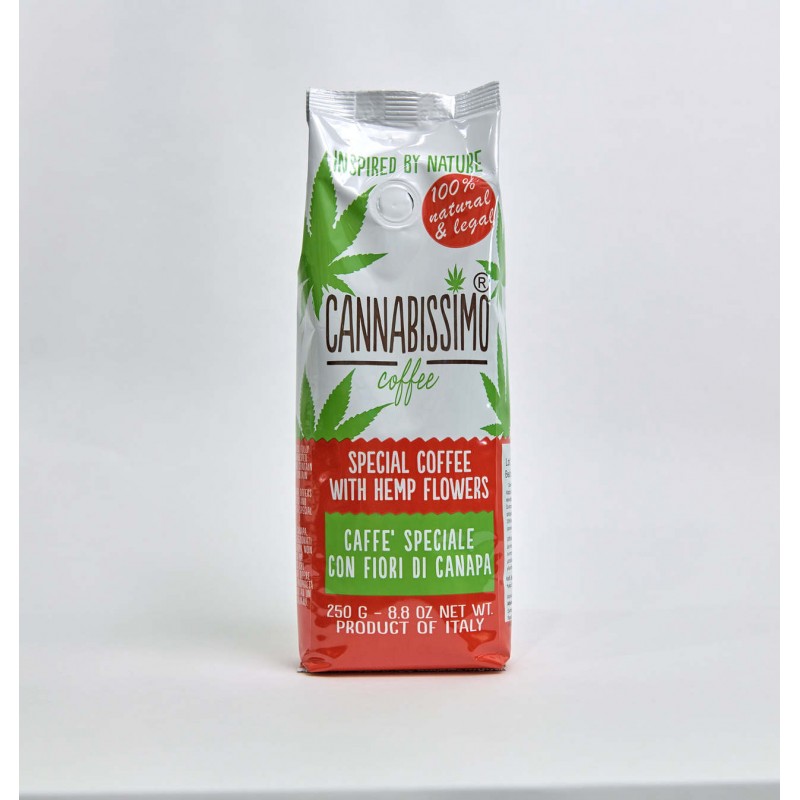 Cannabissimo | Καφές Με Άνθη Κάνναβης Πλούσιος σε CBD Αλεσμένος (250gr)