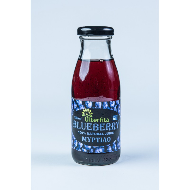 Φυσικός Χυμός 100% Blueberry - Μύρτιλο 250ml