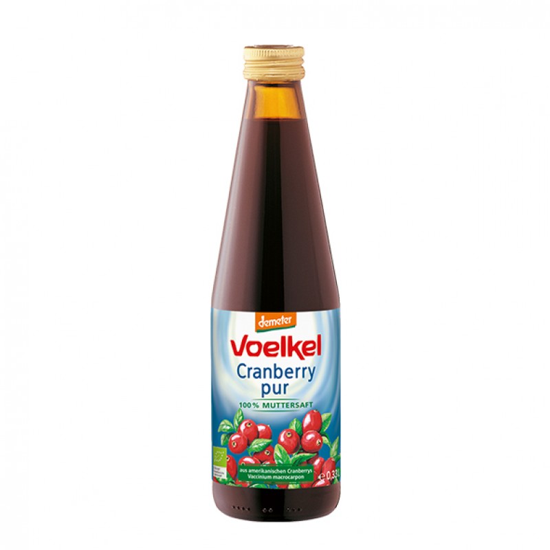 Βιολογικός Χυμός Κράνμπερι Voelkel 330ml