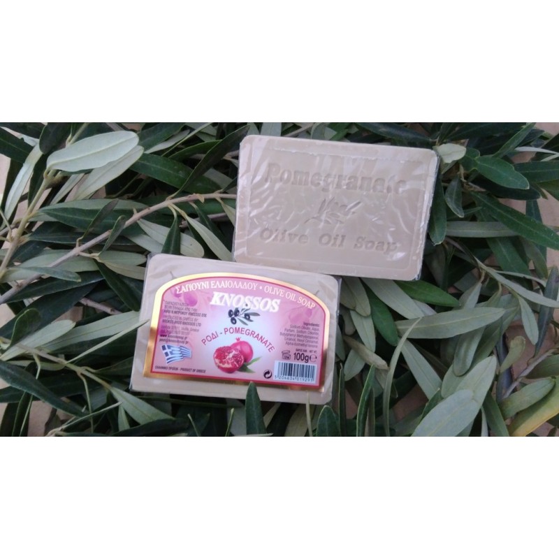 Σαπούνι Ελαιολάδου με άρωμα Ρόδι "ΚΝΩΣΣΟΣ" 100gr