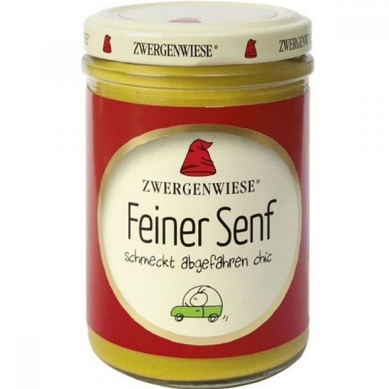 Βιολογική Μουστάρδα Απαλή ΧΩΡΙΣ ΓΛΟΥΤΕΝΗ "Zwergenwiese" 160ml