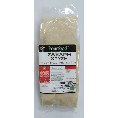 Βιολογική Ζάχαρη Χρυσή 500gr