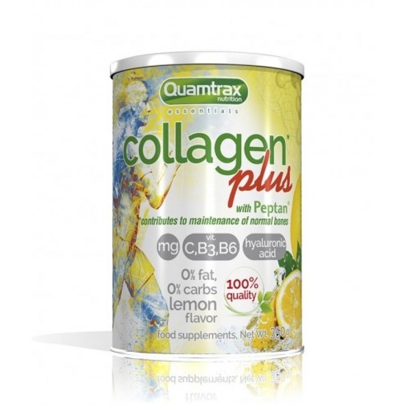 Collagen Plus with Peptan με γεύση Λεμόνι "Quamtrax" 350gr