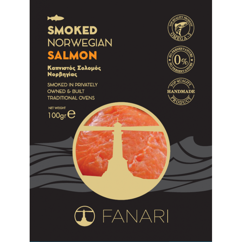 Καπνιστός Σολομός Φιλέτο "ΤΟ ΦΑΝΆΡΙ" 100gr