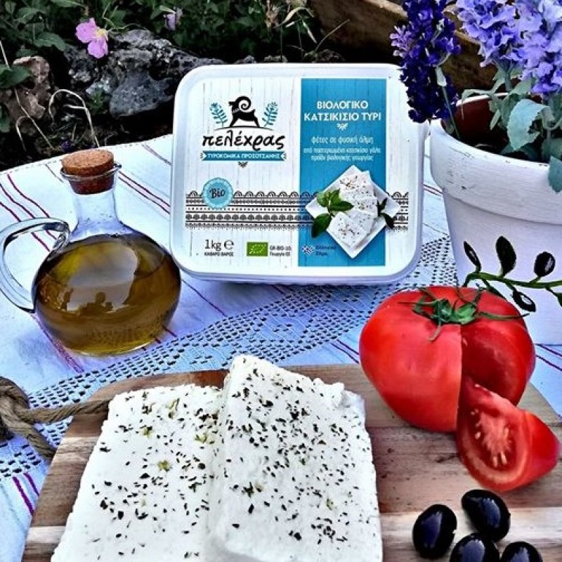 Βιολογικό Κατσικίσιο Τυρί "πελέχρας" 400gr