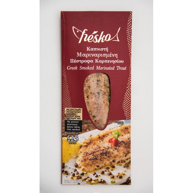 Καπνιστή Μαριναρισμένη Πέστροφα Φιλέτο Καρπενησίου " fresko" 150gr