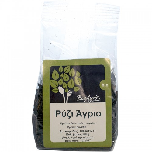 Βιολογικό Ρύζι άγριο "ΒιοΑγρός" 200gr