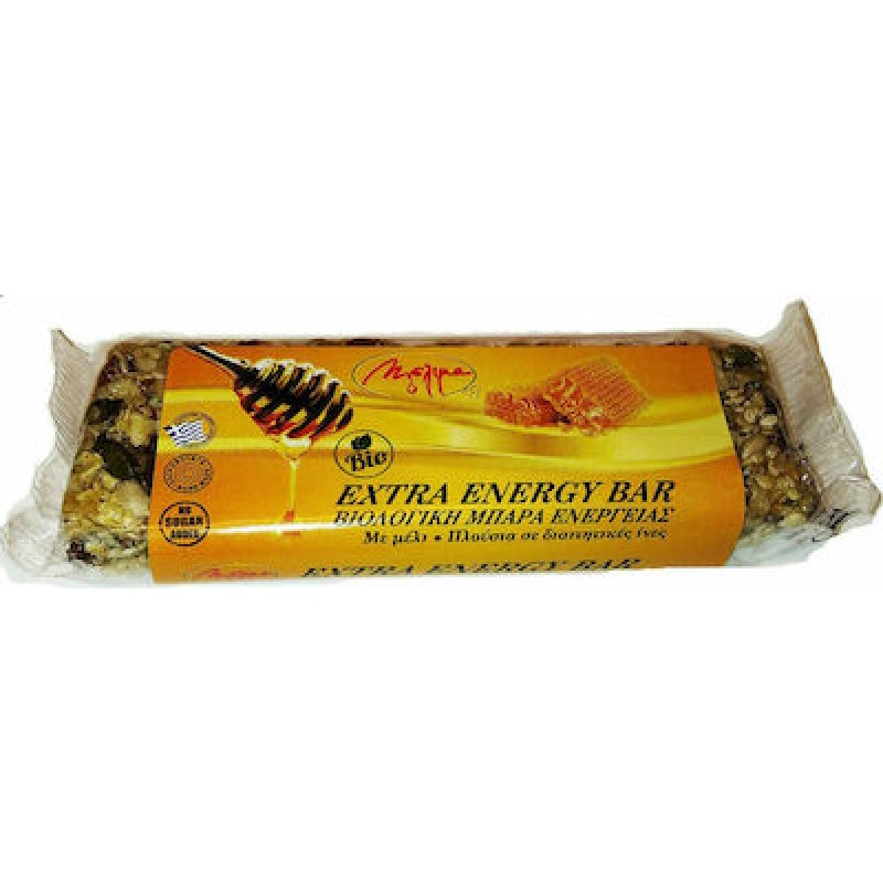 Βιολογική Μπάρα Ενέργειας με Μέλι και υπερτροφές χωρίς ζάχαρη "Μέλιμα" 55gr