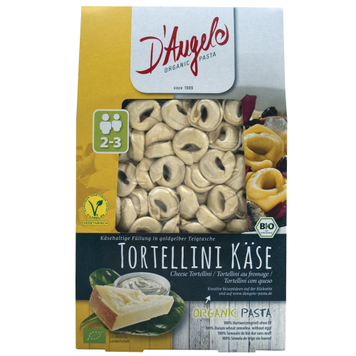 Βιολογικά Τορτελίνια με Τυρί D'ANGELO 250gr