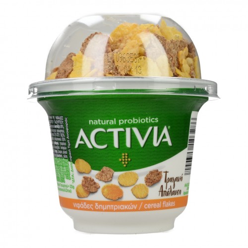 Επιδόρπιο γιαουρτιού με φυσικά προβιοτικά & νιφάδες δημητριακών 200γρ ''ACTIVIA''