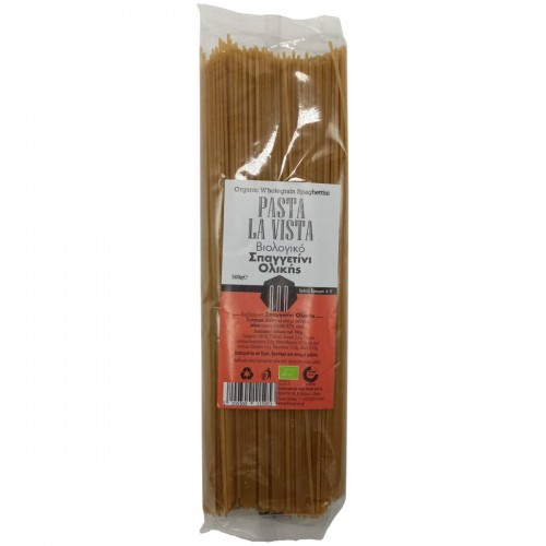 Βιολογικό σπαγγέτι ολικής άλεσης 500gr PASTA LA VISTA ''Βιοαγρός'' Βιολογικό σπαγγέτι ολικής άλεσης 500gr PASTA LA VISTA ''Βιοαγρός''