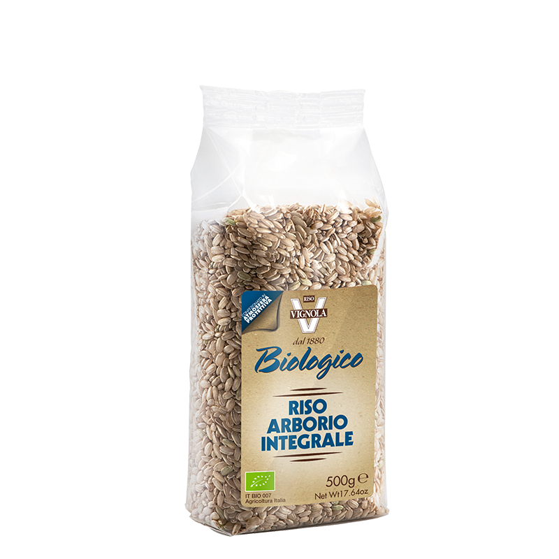 Βιολογικό ρύζι αρμπόριο καστανό 500gr vignola