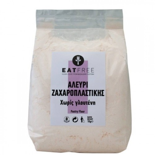 Βιολογικό αλεύρι ζαχαροπλαστικής χωρίς γλουτένη 1kg eat free