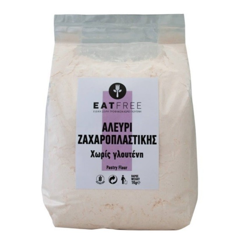 Βιολογικό αλεύρι ζαχαροπλαστικής χωρίς γλουτένη 1kg eat free Βιολογικό αλεύρι ζαχαροπλαστικής χωρίς γλουτένη 1kg eat free