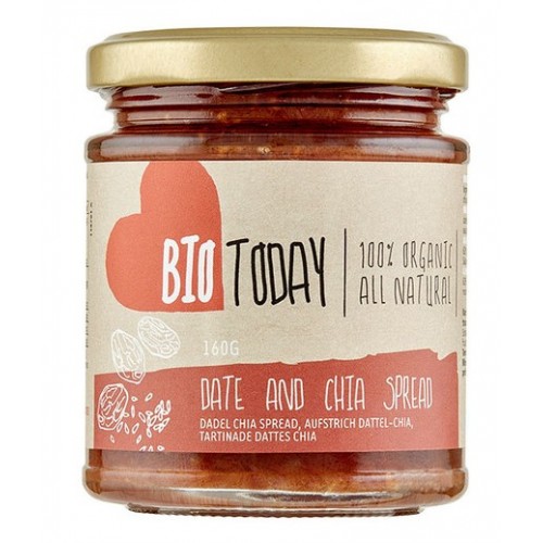 Βιολογικό άλειμμα Χουρμά chia χωρίς ζάχαρη 160gr Biο Today