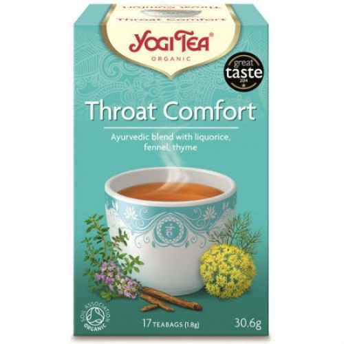 Βιολογικό τσάι throat comfort 32,3gr yogi