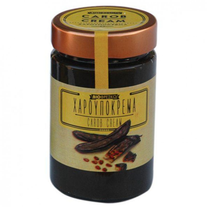 Βιολογική χαρουπόκρεμα 210gr χωρίς ζάχαρη βιοφρέσκο