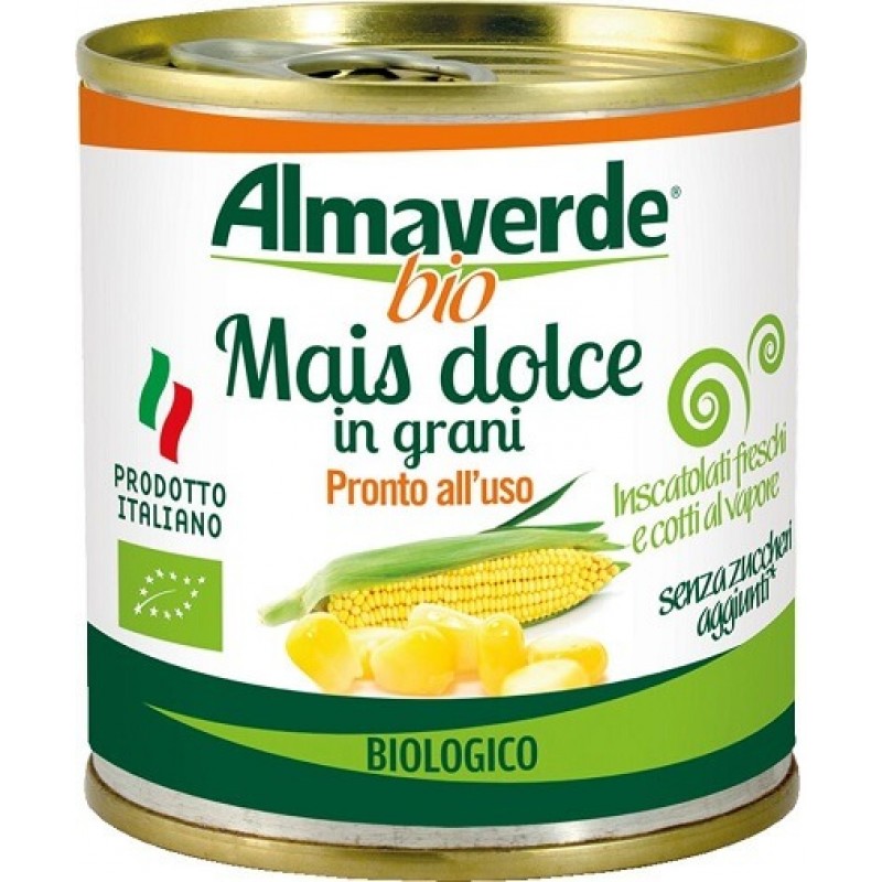 Βιολογικό καλαμπόκι γλυκό 160gr Almaverde