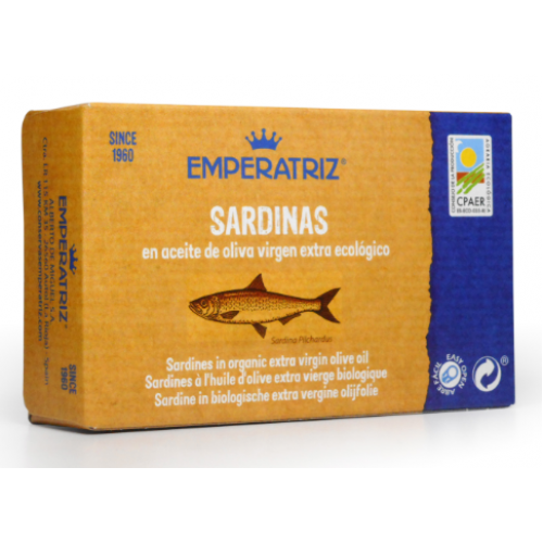 Βιολογικές Σαρδέλες Ισπανίας 120gr EMPERATRIZ