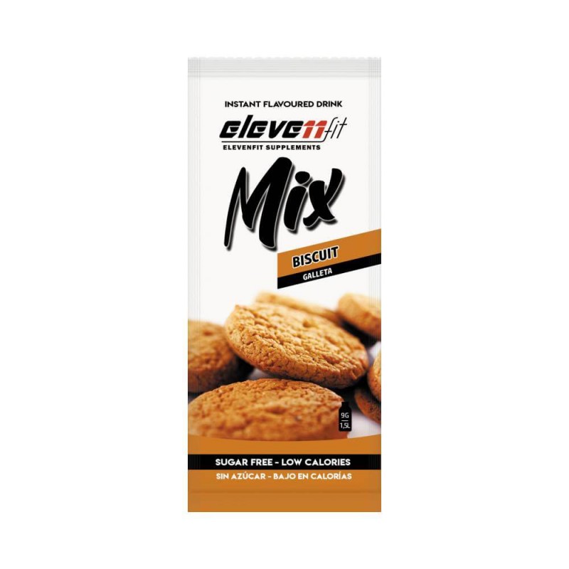 Eleven mix χυμός σκόνη ΜΠΙΣΚΟΤΟ χωρίς ζάχαρη low calories keto friendly 9gr 