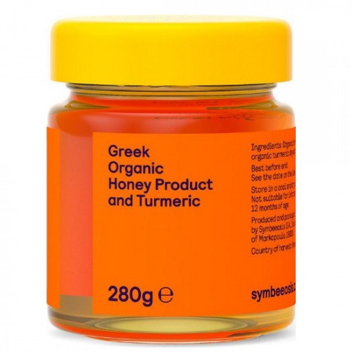 Βιολογικό μέλι με κουρκουμά 280gr SYMBEEOSIS 