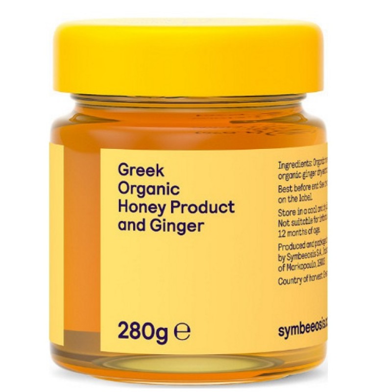 Βιολογικό μέλι με τζίντζερ 280gr SYMBEEOSIS 