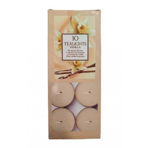 Αρωματικά ρεσώ με άρωμα βανίλια 10τμχ 105gr TEALIGHTS