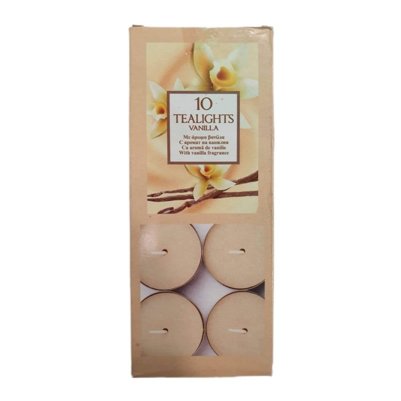 Αρωματικά ρεσώ με άρωμα βανίλια 10τμχ 105gr TEALIGHTS
