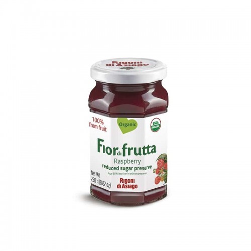 Βιολογικό άλειμμα σμέουρο χωρίς ζάχαρη και χωρίς γλουτένη Vegan 250gr Fior di Frutta 