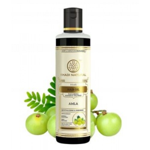 Βιολογικό Θεραπευτικό φυτικό έλαιο μαλλιών με Amla 210ml Khadi Natural 