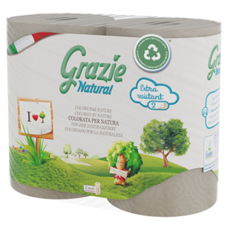 Χαρτί κουζίνας Οικολογικό 2 ρολά Grazie