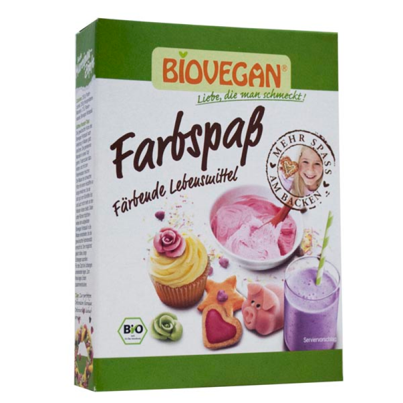 Βιολογικό χρώμα ζαχαροπλαστικής χωρίς γλουτένη 6χ8gr biovegan