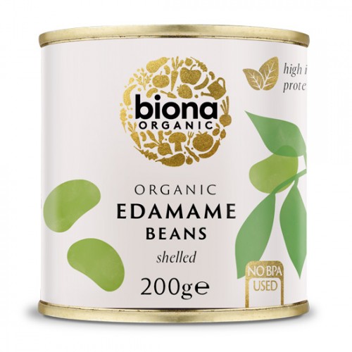 Βιολογικά φασόλια σόγιας ENTAMAME (EDAMAME) σε άλμη χωρίς ζάχαρη 200γρ ΒΙΟΝΑ