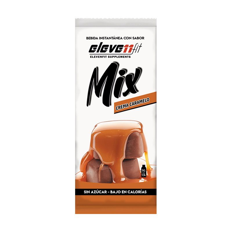 Eleven mix χυμός σκόνη ΚΡΕΜΑ ΚΑΡΑΜΕΛΑ χωρίς ζάχαρη low calories keto friendly 9gr