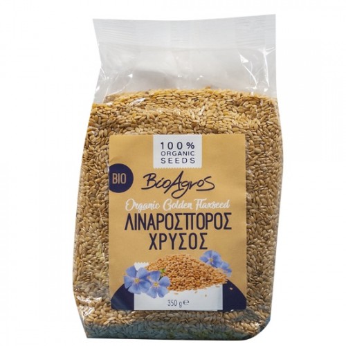 Βιολογικός λιναρόσπορος χρυσός 350gr βιοαγρός Βιολογικός λιναρόσπορος χρυσός 350gr βιοαγρός
